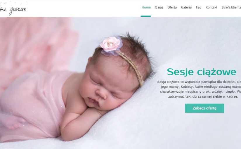 Narodziny dzidziusia to czas niezwykły pożądamy ocalić ową chwile.